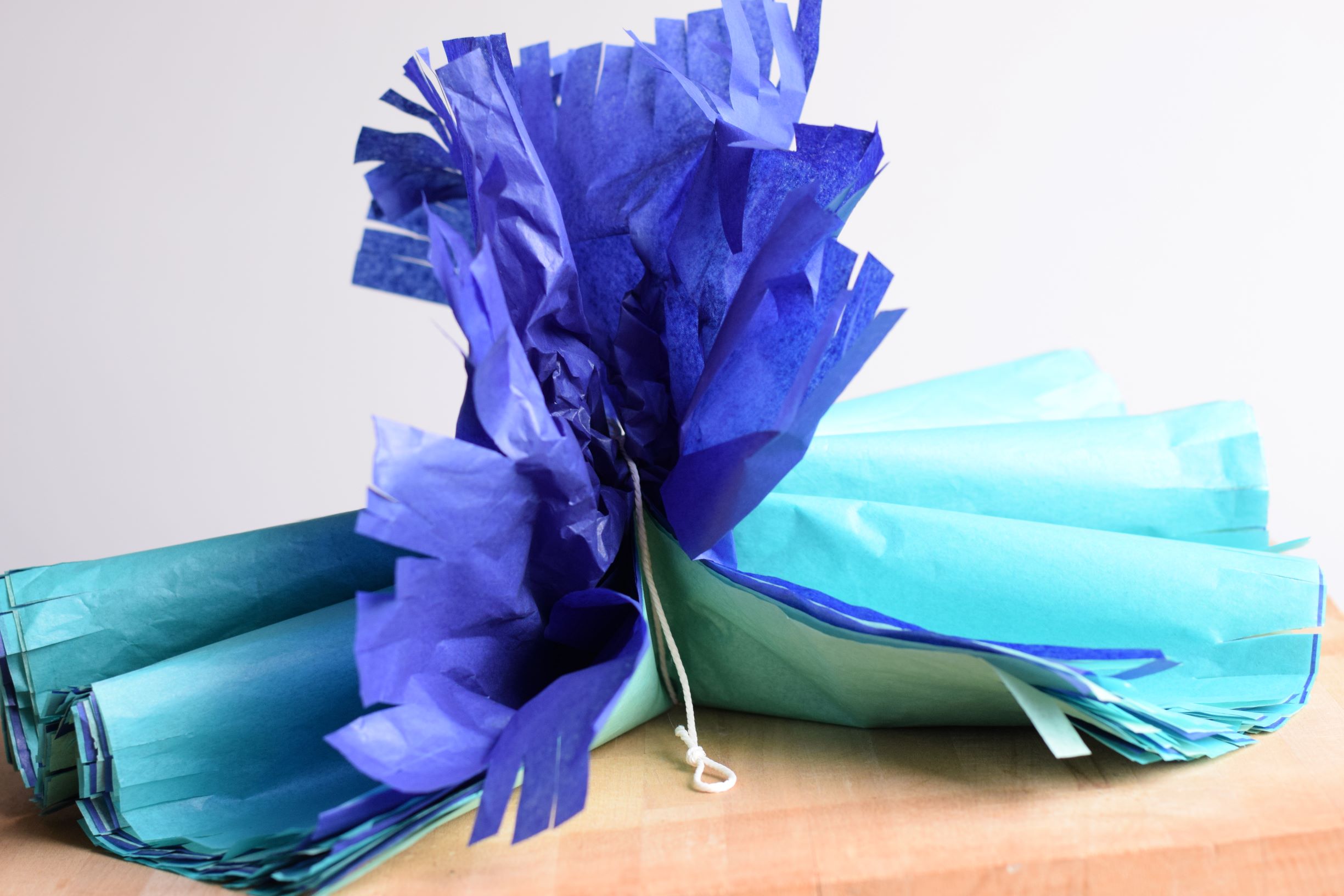 Tissue paper pom pom Mohican